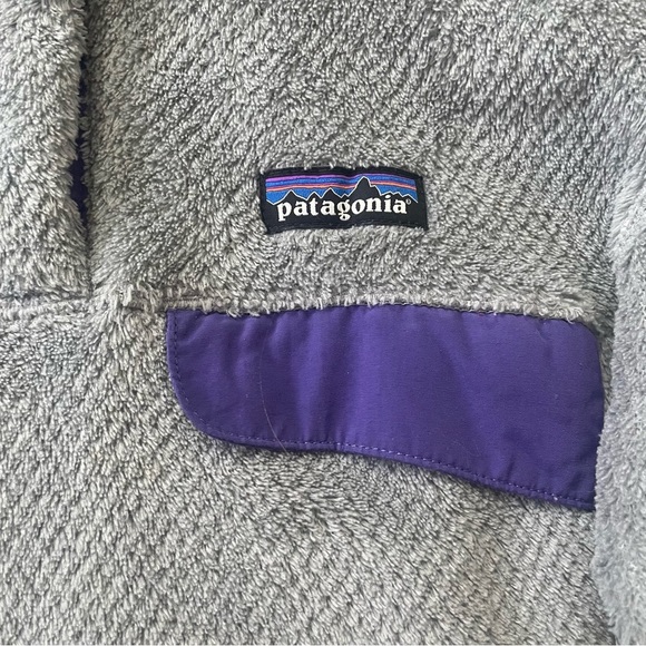 Patagonia Retool Snap-T Fleece Pullover in Gray and Purple size M - Picture 6 of 14